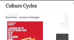 Desktop Screenshot of culturecycles.com